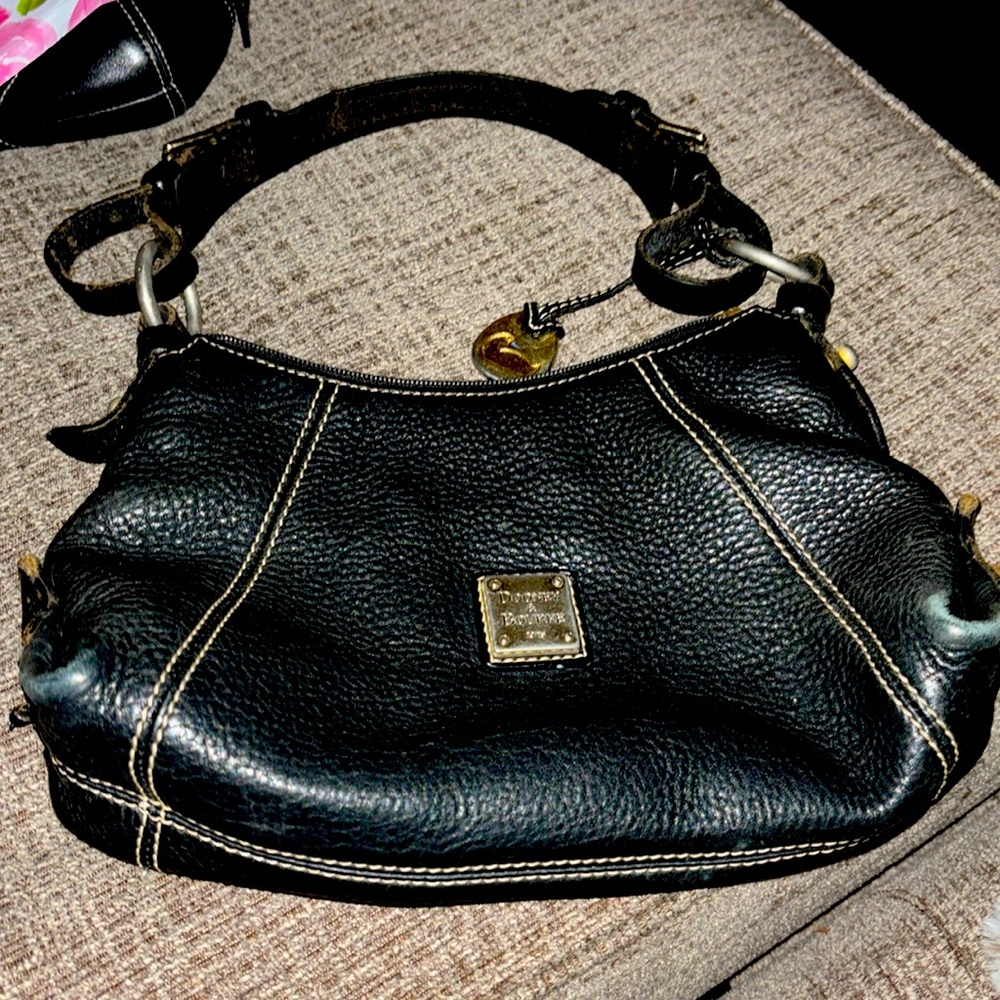 Black Dooney and Bourke small under arm pebbled leather.